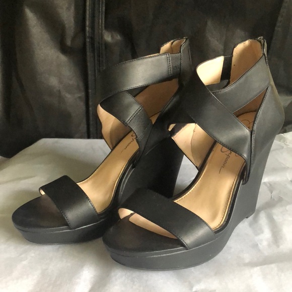 Jessica Simpson Shoes - Jessica Simpson Black Wedges